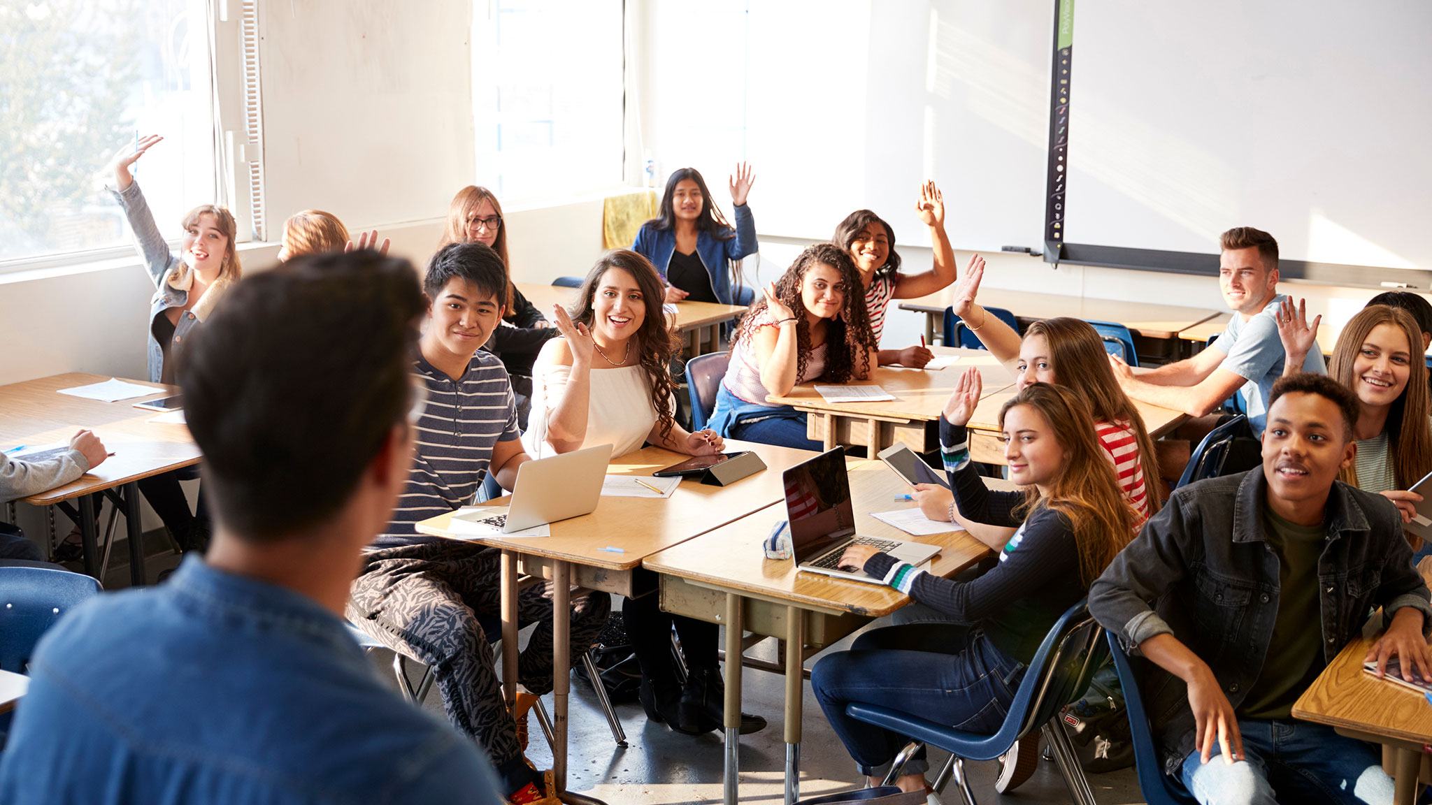 Classroom with students