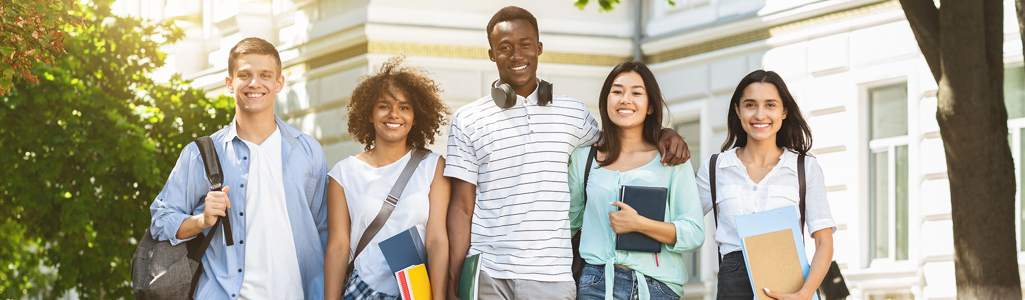 Students Walking Outdoors